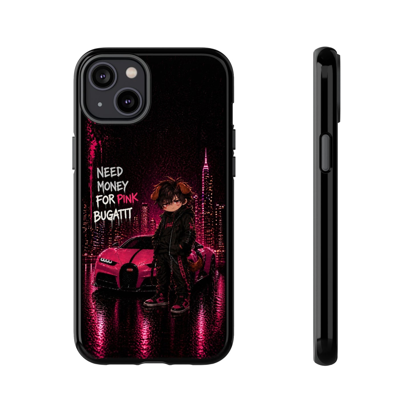 Cyberpunk Anime Phone Case – Neon Japanese Streetwear iPhone Cover