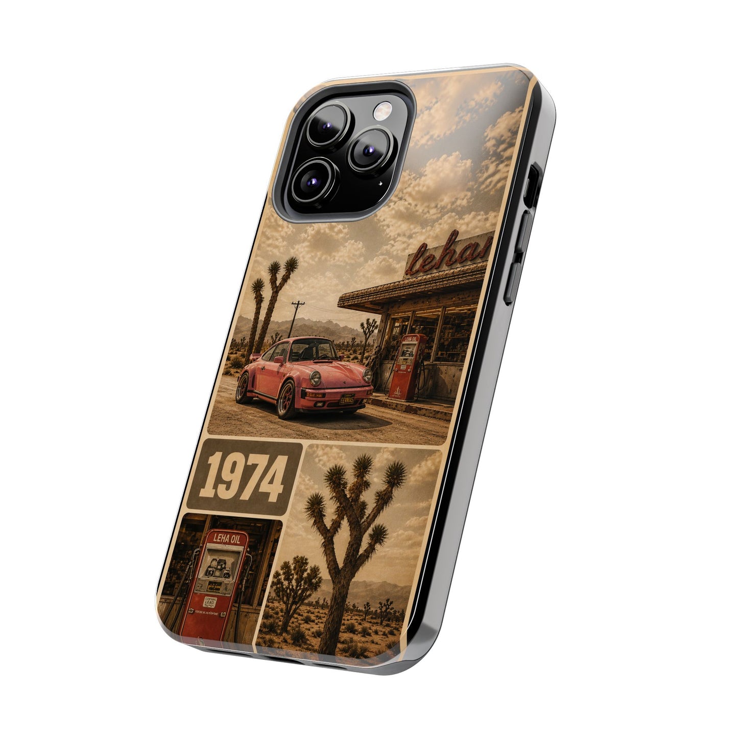 Vintage 1974 Desert Road Tough Phone Case