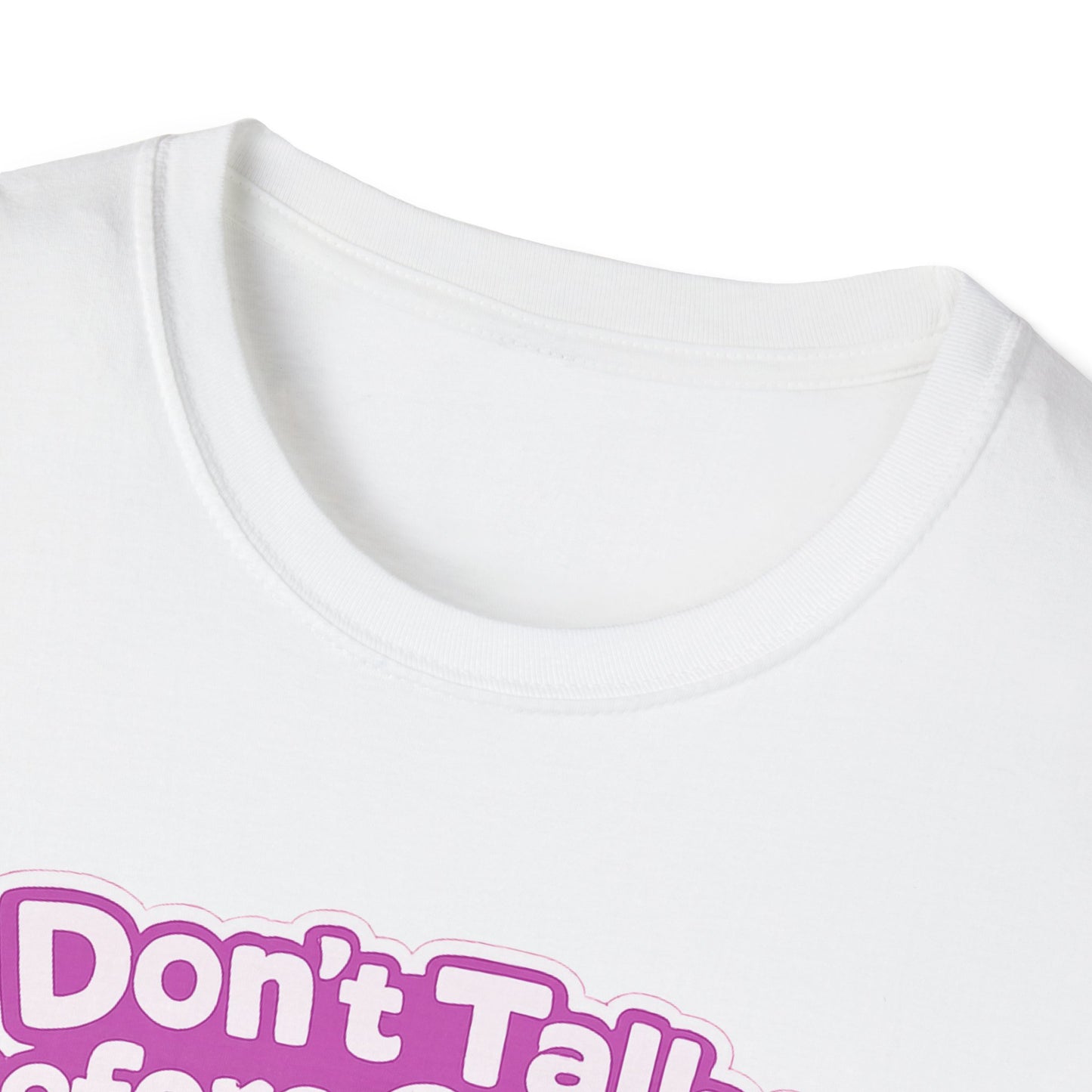 Don't Talk Before Coffee T-Shirt — Cute Pink Anime Girl Coffee Tee