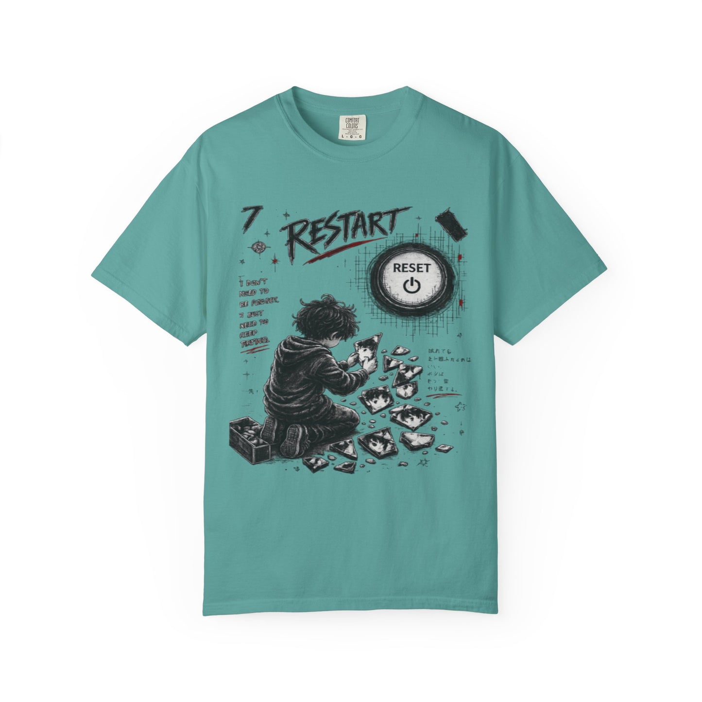 Restart Reset Button Graphic T-Shirt — Retro Gamer Streetwear