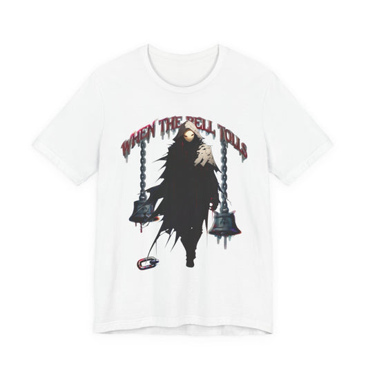 WHEN THE BELL TOLLS – Gothic Reaper Graphic T-Shirt