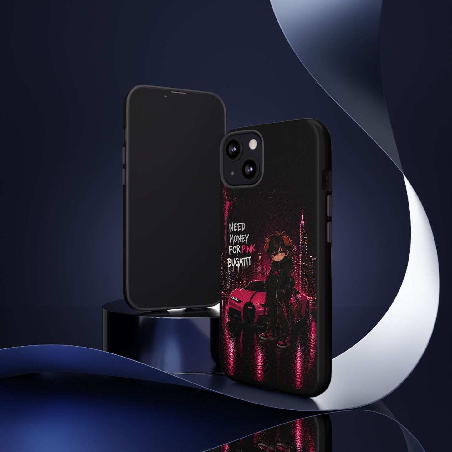 Cyberpunk Anime Phone Case – Neon Japanese Streetwear iPhone Cover