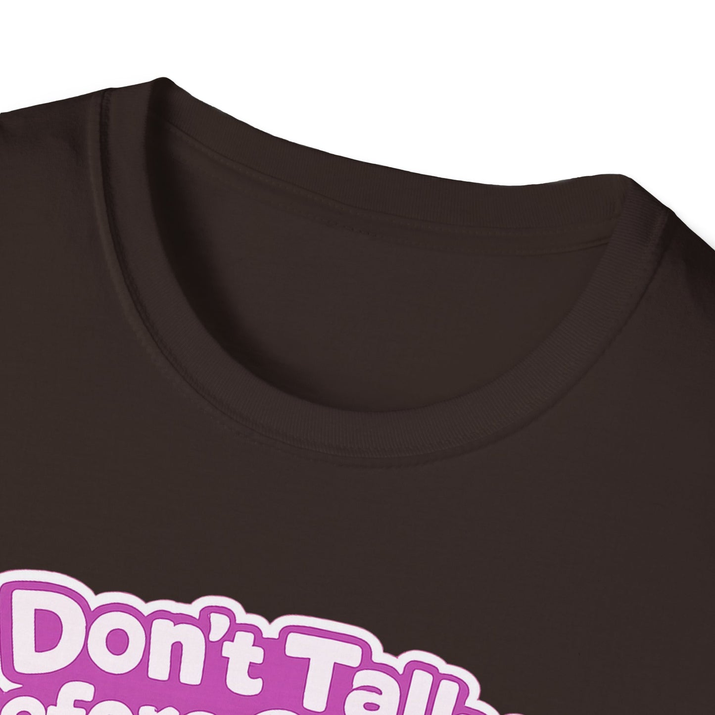 Don't Talk Before Coffee T-Shirt — Cute Pink Anime Girl Coffee Tee