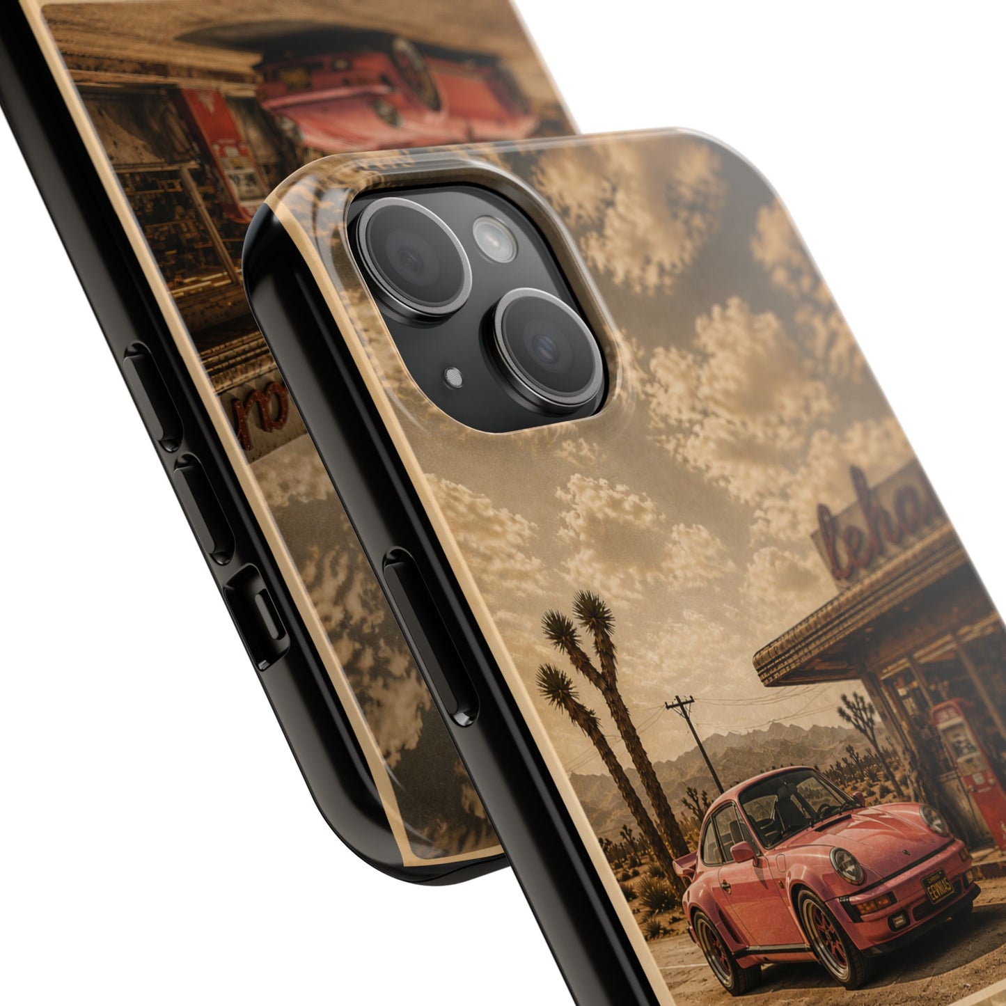 Vintage 1974 Desert Road Tough Phone Case